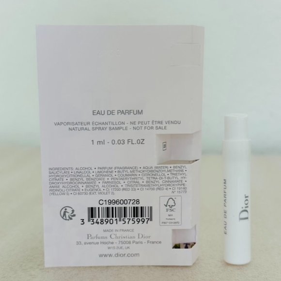 🌷NEW🌷 Miss Dior Spray Sample, 1 mL, 0.03 FL.OZ. - Picture 3 of 4